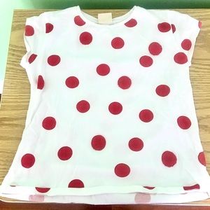 Red&White Poka-dot Shirt !